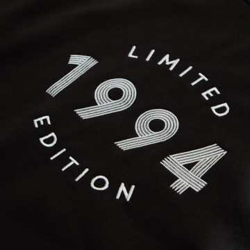 Personalised Men's Black Limited Edition Birth Year Sweatshirt