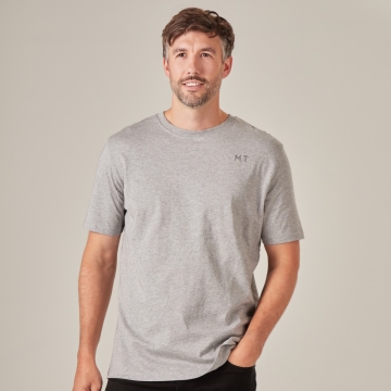 Everyday Mens Initial Tee Grey