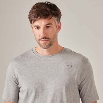 Everyday Mens Initial Tee Grey