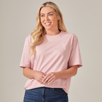 Personalised Birth Flower T-Shirt Pink