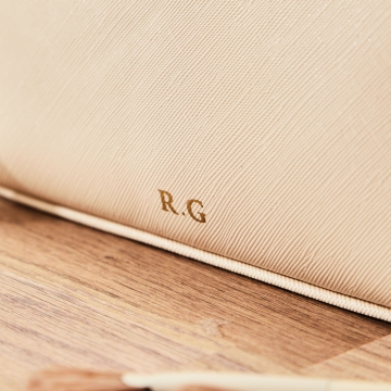 Personalised Medium Oyster Make-Up Bag by Made Yours