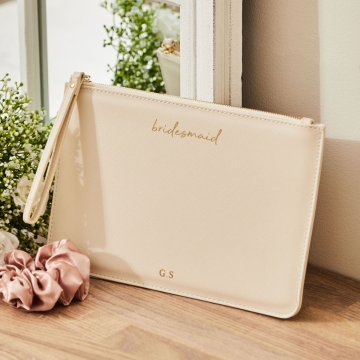 Personalised Oyster Bridesmaid Pouch