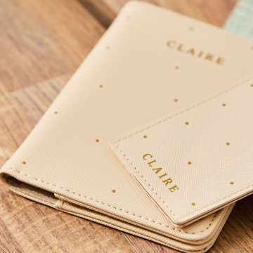 Personalised Oyster Polka Dot-Pattern Travel Set