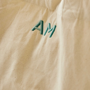 Personalised Mint Initial Canvas Tote Bag by Made Yours