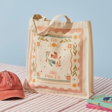 Personalised Zodiac Sign Tote Bag by Made Yours