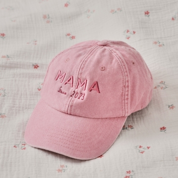 Personalised Mama Vintage Pink Cap