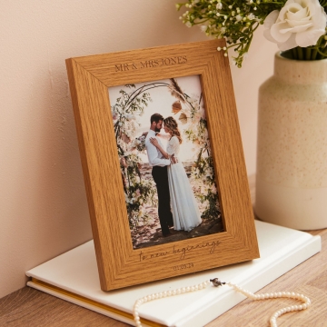 Personalised New Beginnings Picture Frame (4x6 Photo Frame)