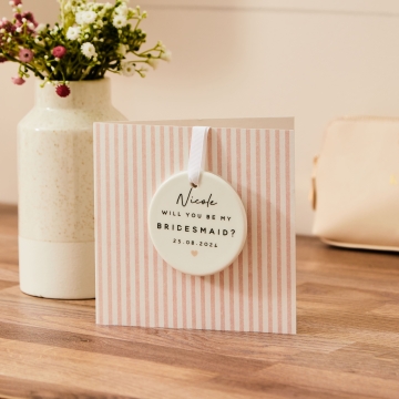 Personalised Will You Be My Bridesmaid? Simple Decoration