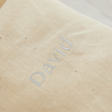 Personalised Modern Font Drawstring Gift Bag 