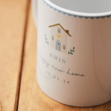 Personalised Happy New Home Mug