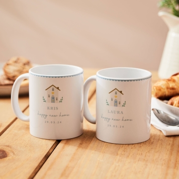 Personalised Happy New Home Mug Set