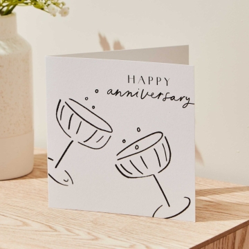 Personalised Happy Anniversary couple Greeting Card