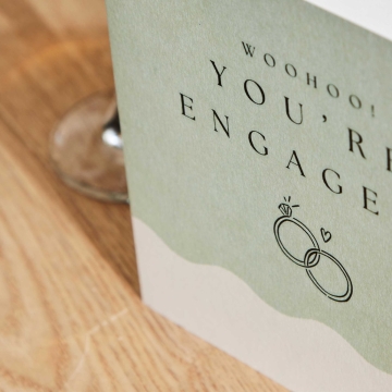 Personalised Woohoo You're Engaged Greeting Card 