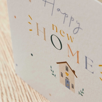 Personalised Happy New Home Greeting Card 