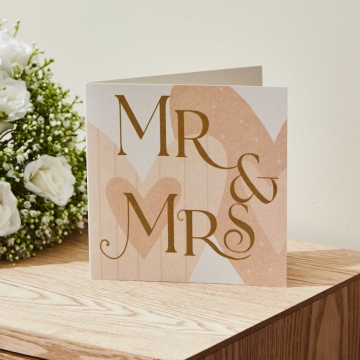 Personalised Mr & Mrs Greeting Card 