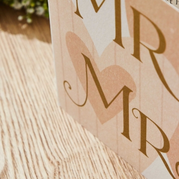 Personalised Mr & Mrs Greeting Card 