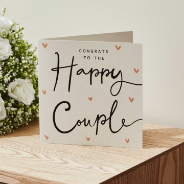 Personalised Congrats To The Happy Couple Greeting Card 