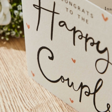 Personalised Congrats To The Happy Couple Greeting Card 