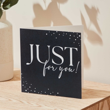 Personalised Just For You Greeting Card 