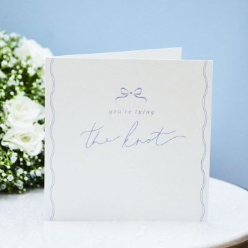 Personalised Tying The Knot Greeting Card
