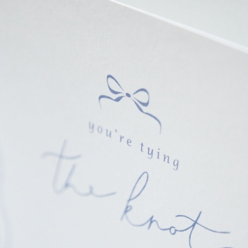 Personalised Tying The Knot Greeting Card
