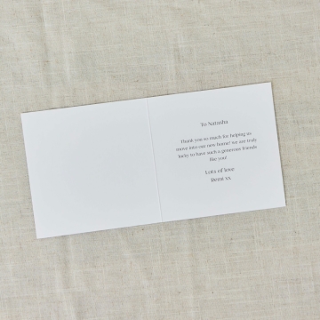 Personalised Large Single Square Photo Card