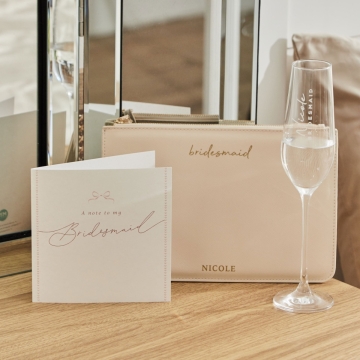 Personalised On The Day Bridesmaid Gift Set