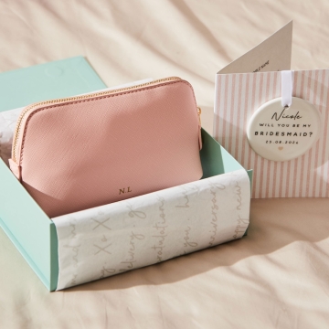 Personalised Pink Bridesmaid Proposal Gift Set