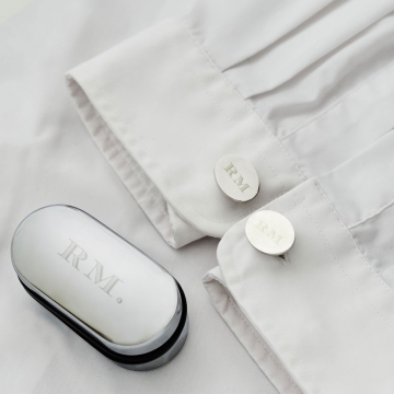 Personalised Bold Monogrammed Cufflink Gift Set