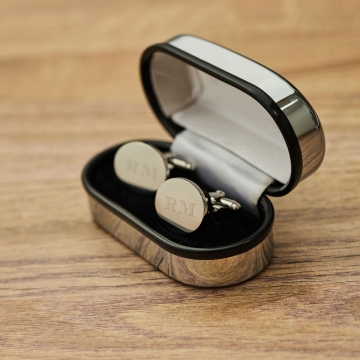 Personalised Bold Monogrammed Cufflink Gift Set