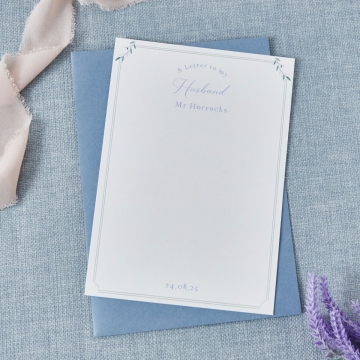 Personalised Wildflower Sprig A Letter To My... Letter and Envelope
