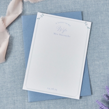 Personalised Wildflower Sprig A Letter To My... Letter and Envelope