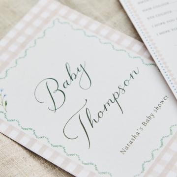 Personalised Baby Shower 8-Pack Prediction Cards by Made Yours