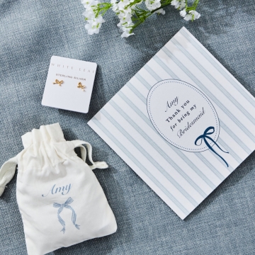 Personalised Something Blue Thank You Bridesmaid Gift Set 