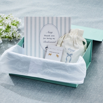 Personalised Something Blue Thank You Bridesmaid Gift Set 