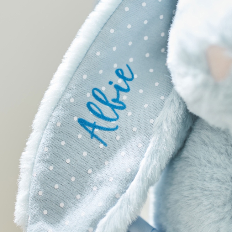 Personalised My 1st Years Be My Pageboy Blue Bunny Soft Toy