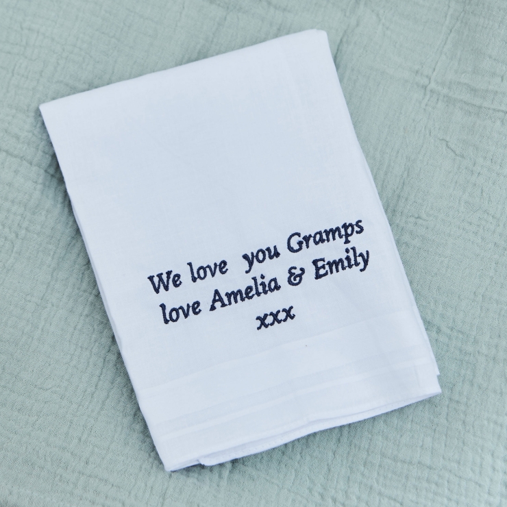  Personalised Sentimental Message Handkerchief