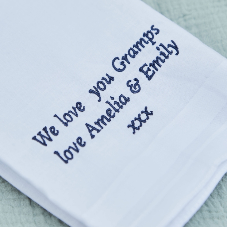  Personalised Sentimental Message Handkerchief