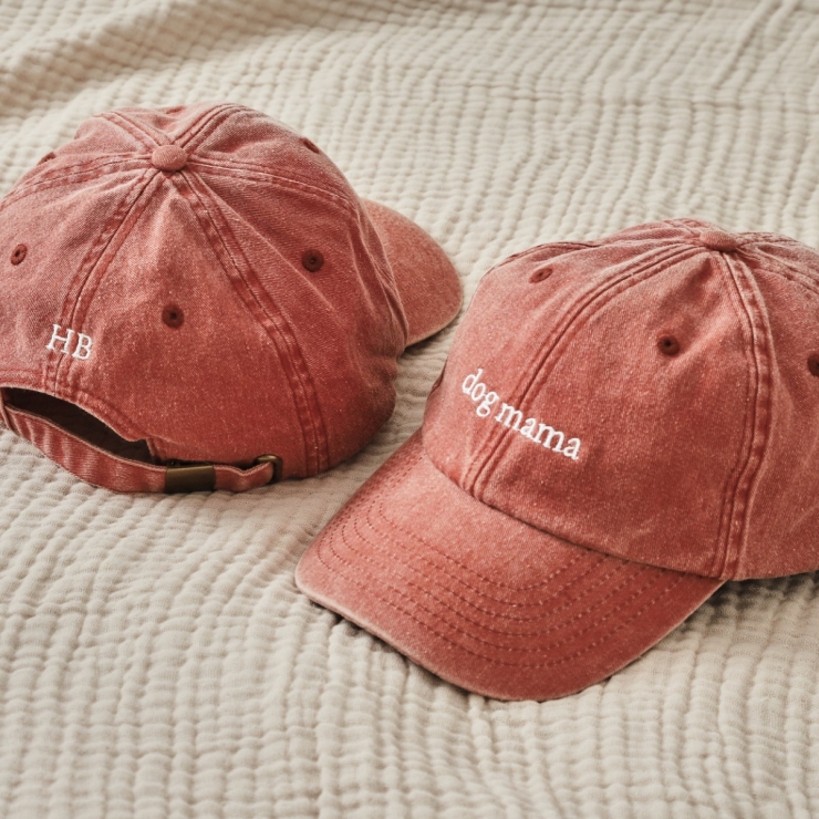 Personalised Rust Vintage Font Adult Baseball Cap