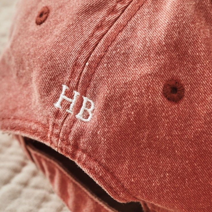 Personalised Rust Vintage Font Adult Baseball Cap
