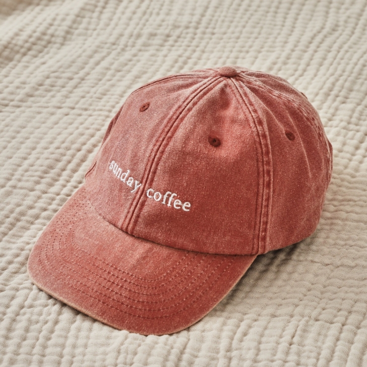 Personalised Rust Vintage Font Adult Baseball Cap