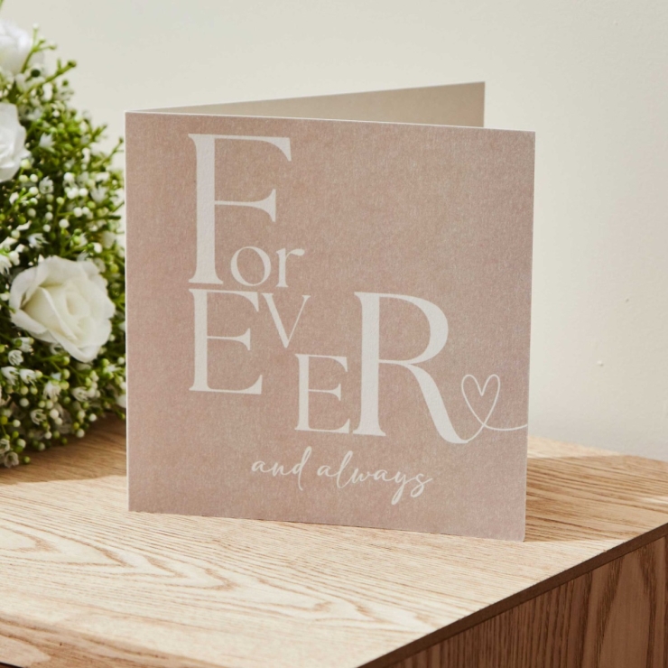 Personalised Forever & Always Greeting Card 