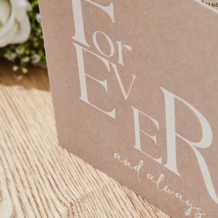 Personalised Forever & Always Greeting Card 
