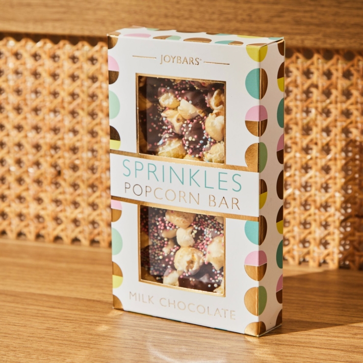 Milk Chocolate Sprinkles Popcorn Bar by Joypots
